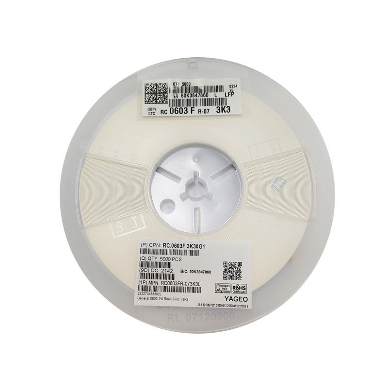 RC0603FR-073K3L Res 0603 SMD Thick Film Chip Resistor 3.3K Ohm 0.1W(1/10W)