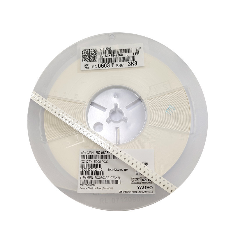 RC0603FR-073K3L Res 0603 SMD Thick Film Chip Resistor 3.3K Ohm 0.1W(1/10W)